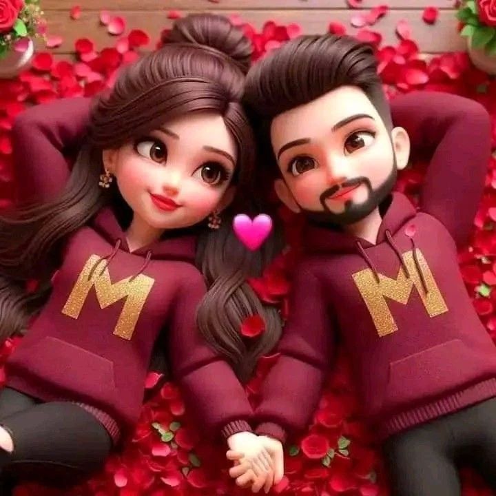 M and M Letter Couple DP