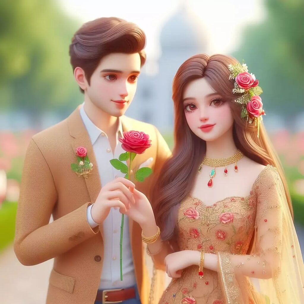Ai-generated Couple DP Boy and Girl