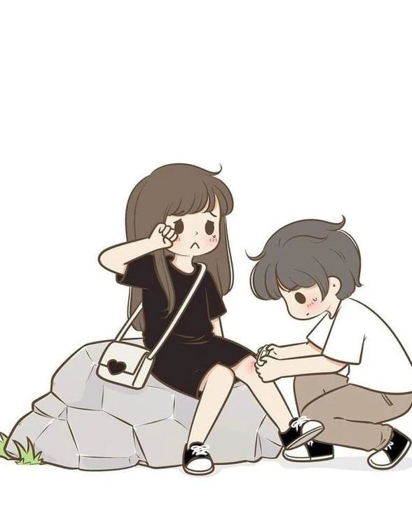 Cute Cartoon Couple DP