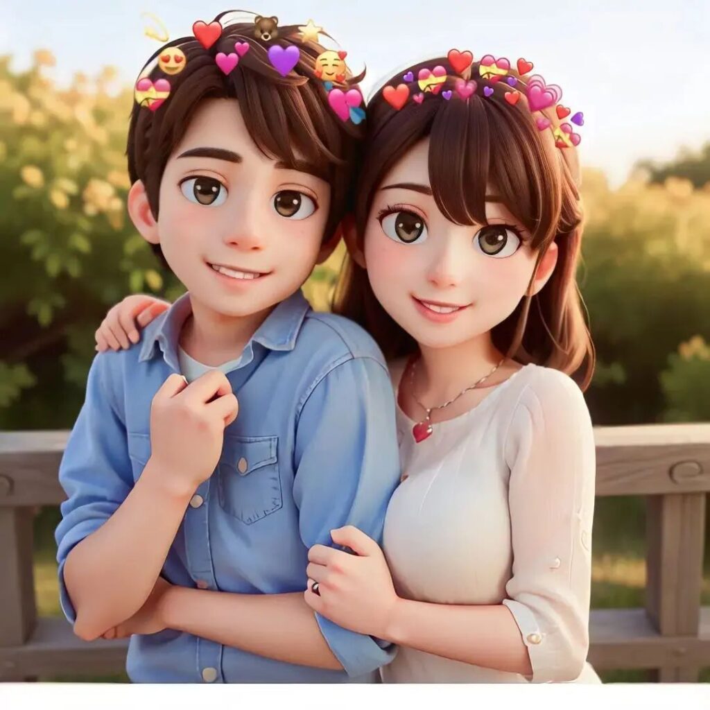Ai-generated Cute Couple DP
