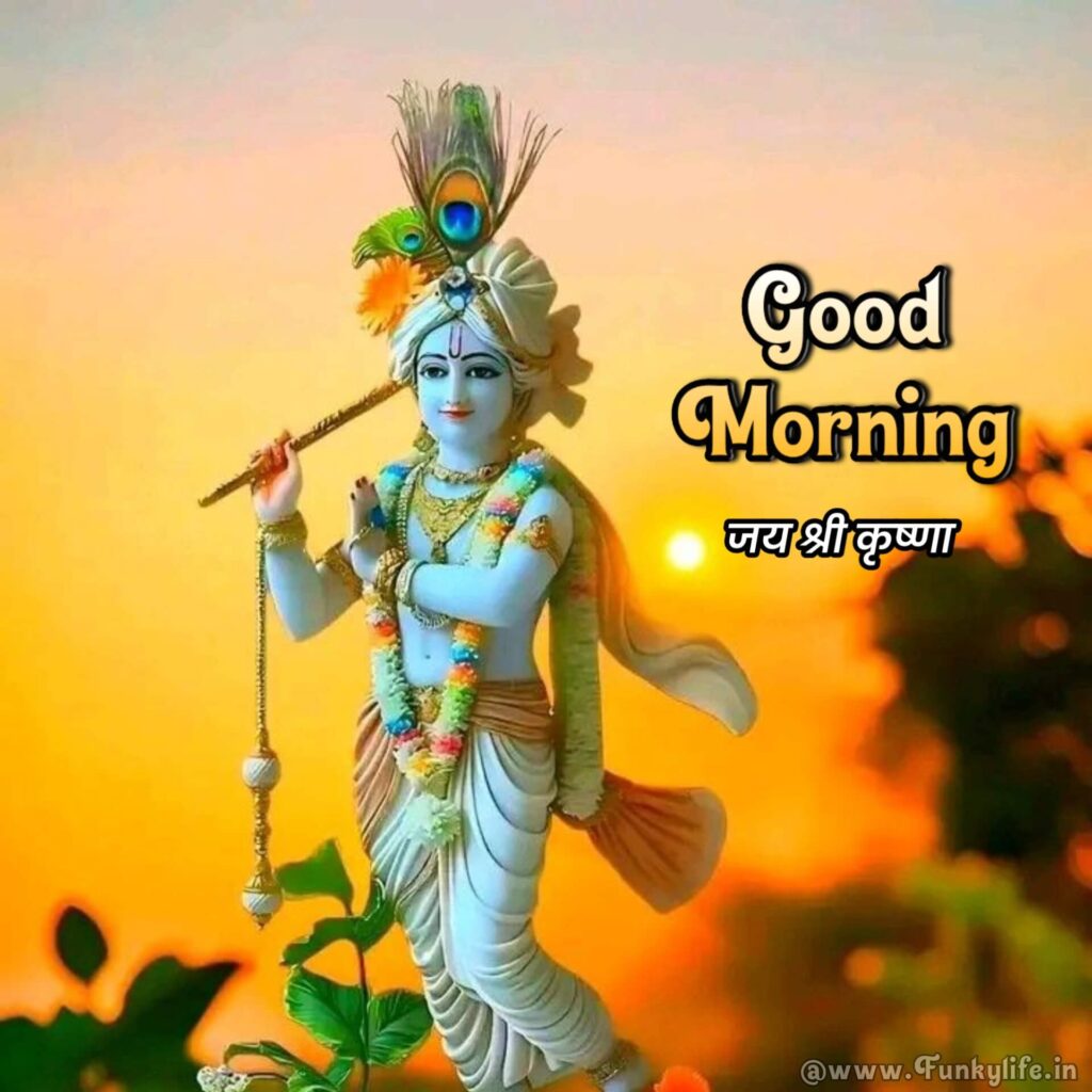 Lord Shri Krishna Good Morning Image for WhatsApp