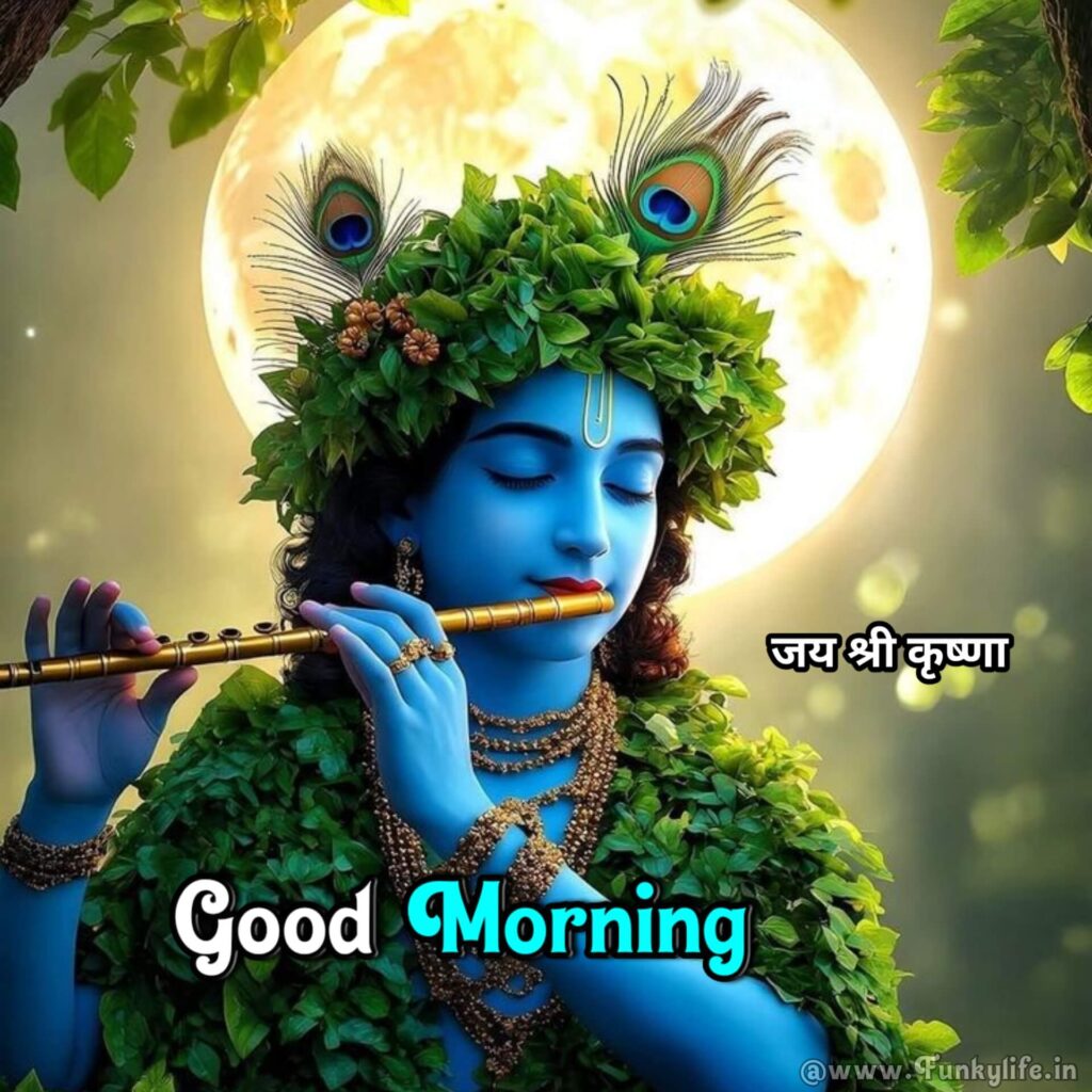 Good Morning Image of Lord Krishna