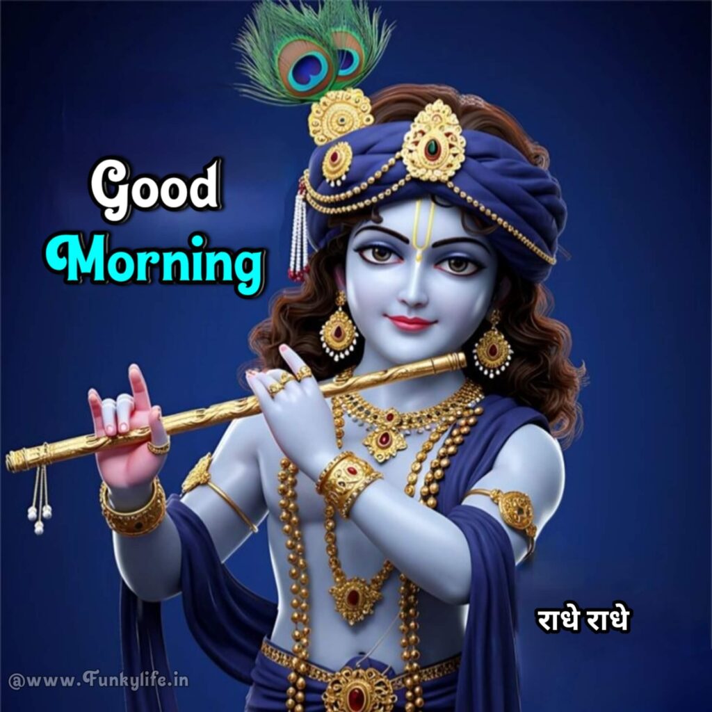 Good Morning Image of Lord Shri Krishna