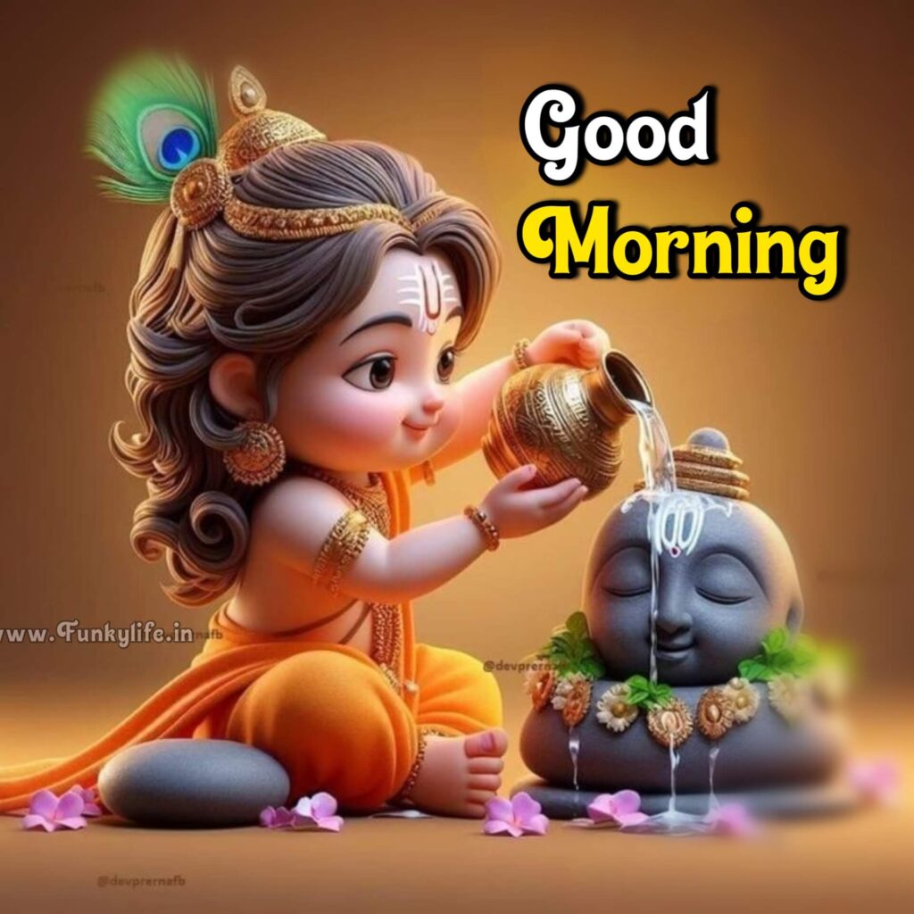 Cute Good Morning Image of Hindi God