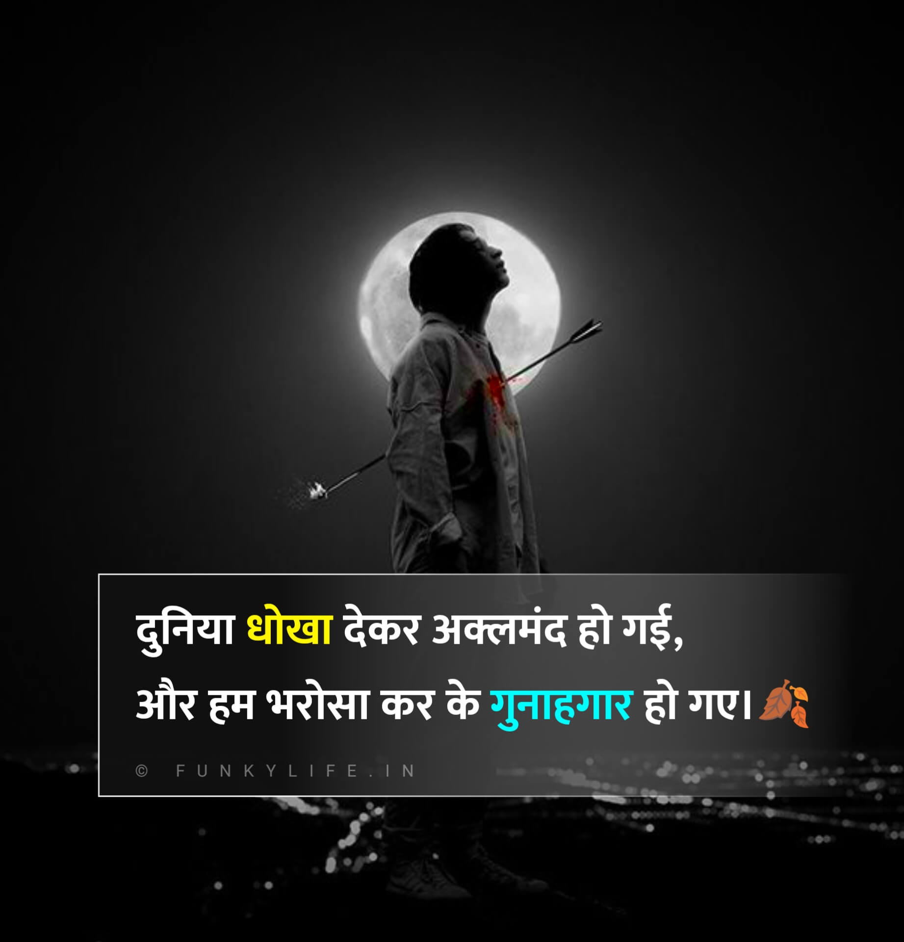 2 Line Dhoka Shayari in Hindi
