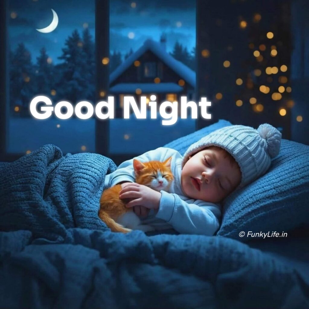 Sleeping baby Good Night Image
