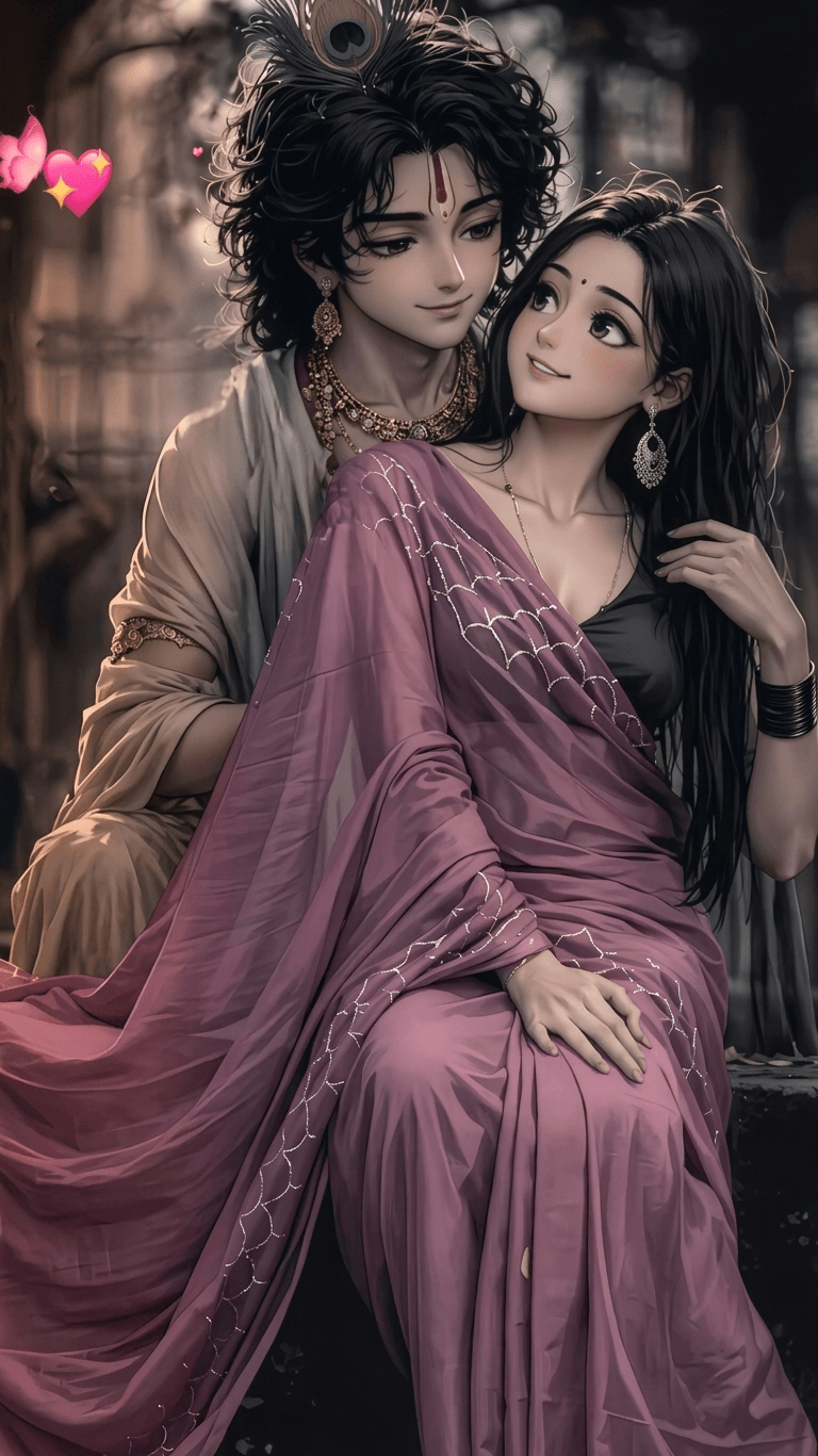 DARK LOVE Radha Kishna Ji Wallpaper