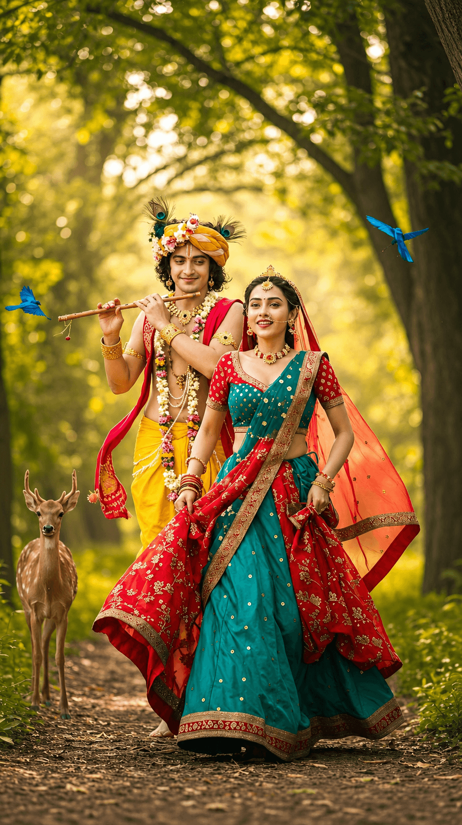 NATURE Radha Kishna Ji Wallpaper