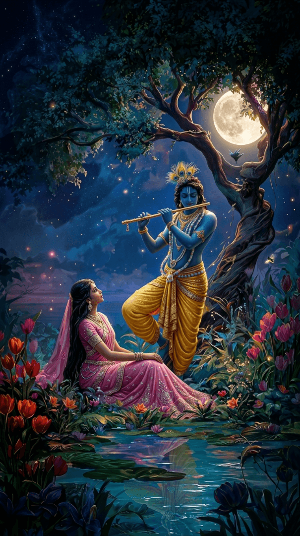 LOVE Radha Kishna Ji Wallpaper