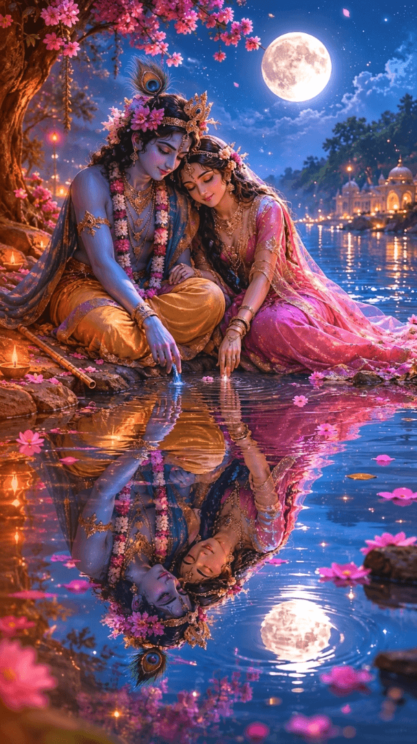 nature bright Radha Kishna Ji Wallpaper