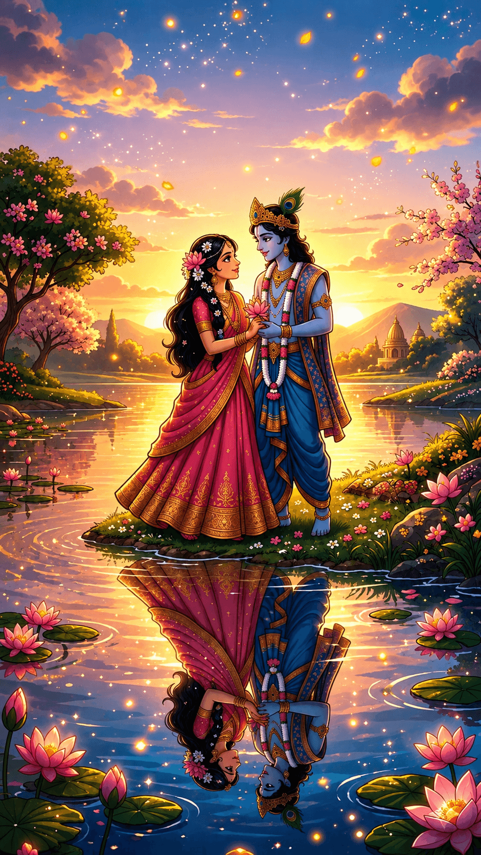 romance Radha Kishna Ji Wallpaper