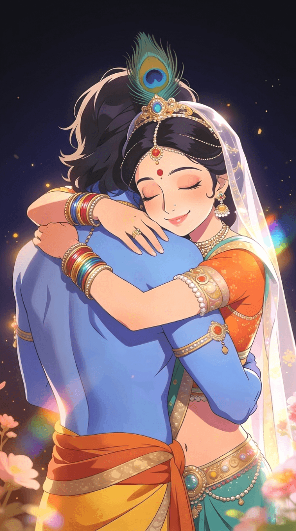 Radha Kishna Ji Wallpaper 8k