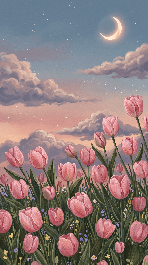 FLOWER & SKY WALLPAPER
