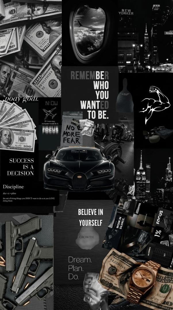 BELIEVE IN YOURSELF BLACK IMAGE 