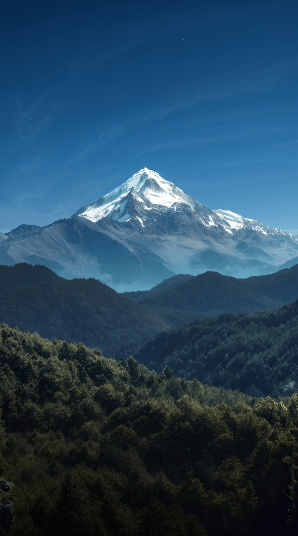 SKY MOUNTAIN AND GREEN FOREST 