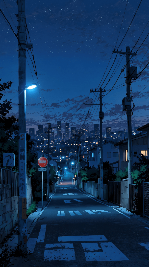 NIGHT FOR SKY ROAD WALLPAPER 
