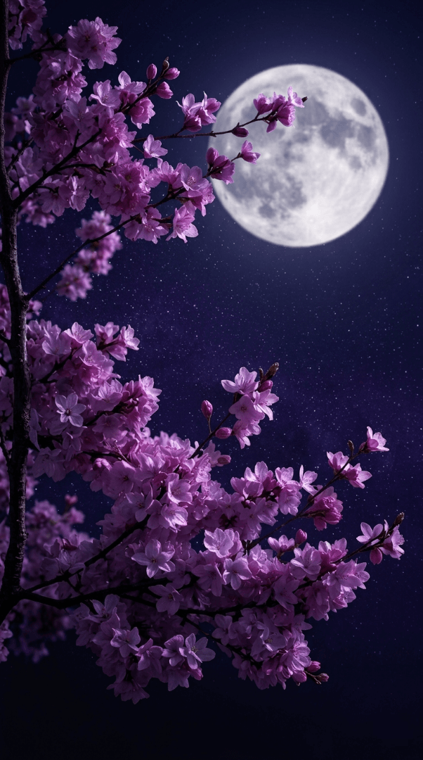 LIGHT FLOWER & DARK WALLPAPER