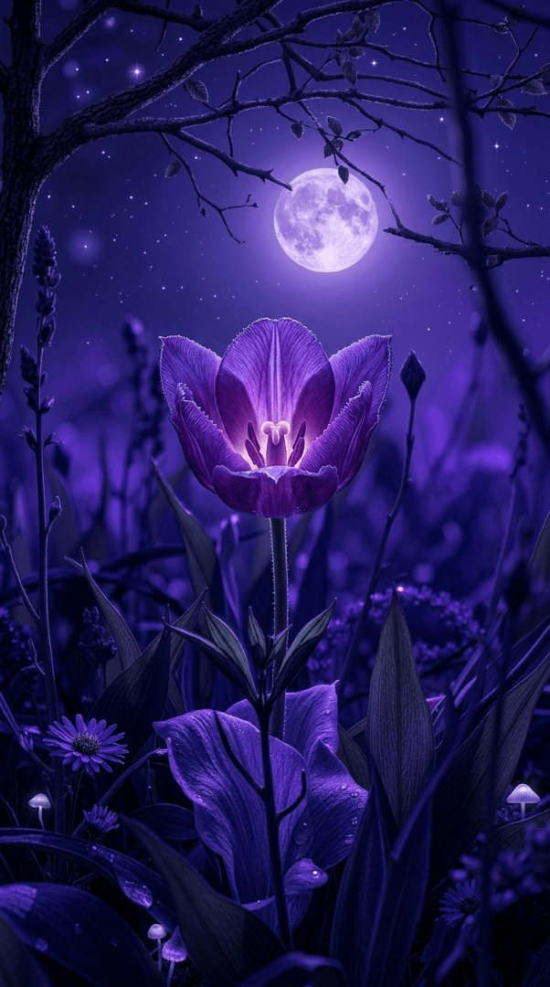 DARK FLOWER BUD IMAGE 8K