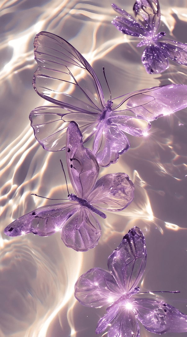LIGHT BUTTER FLY WALLPAPER 