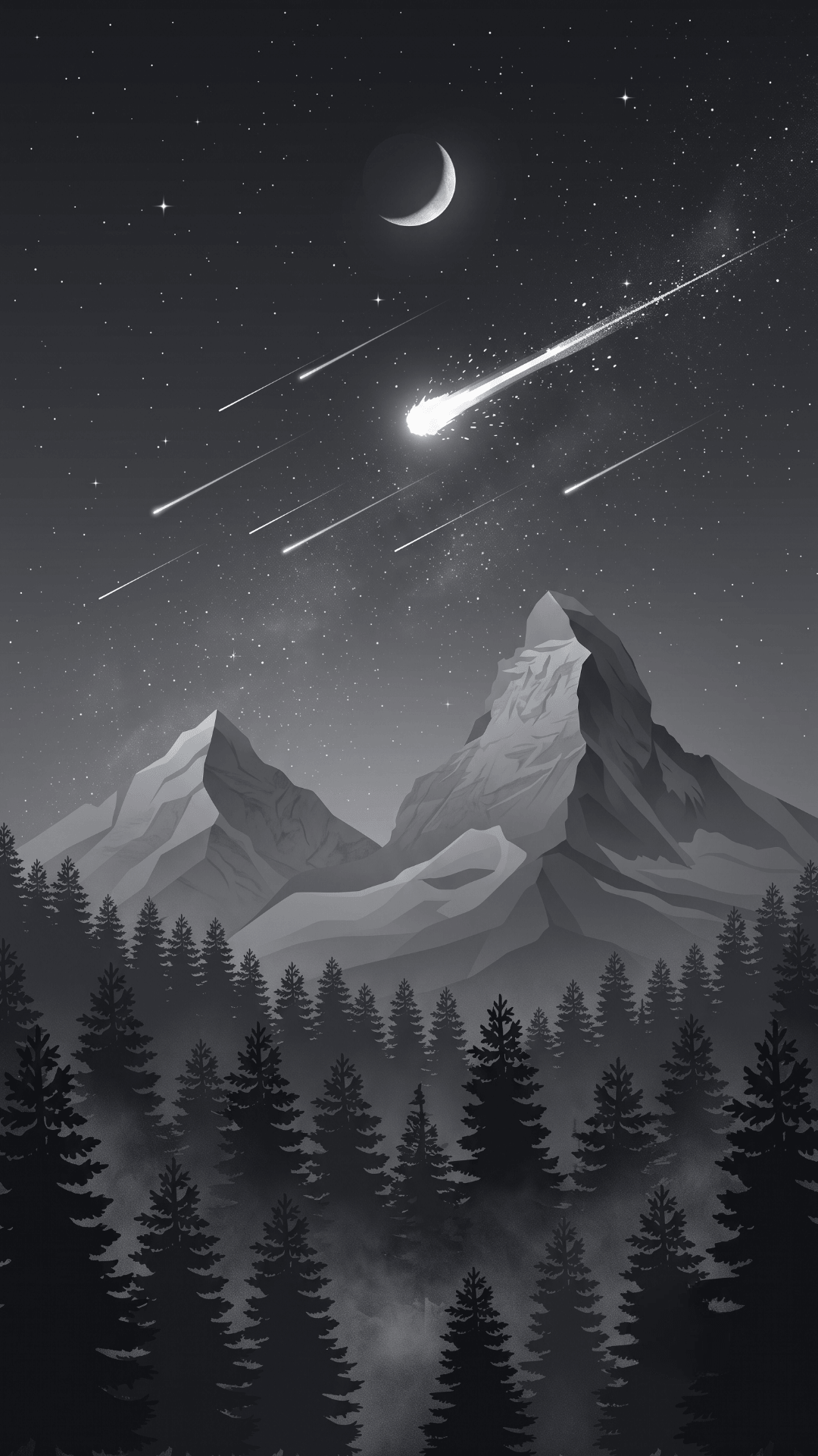 mountain wallpaper dark black