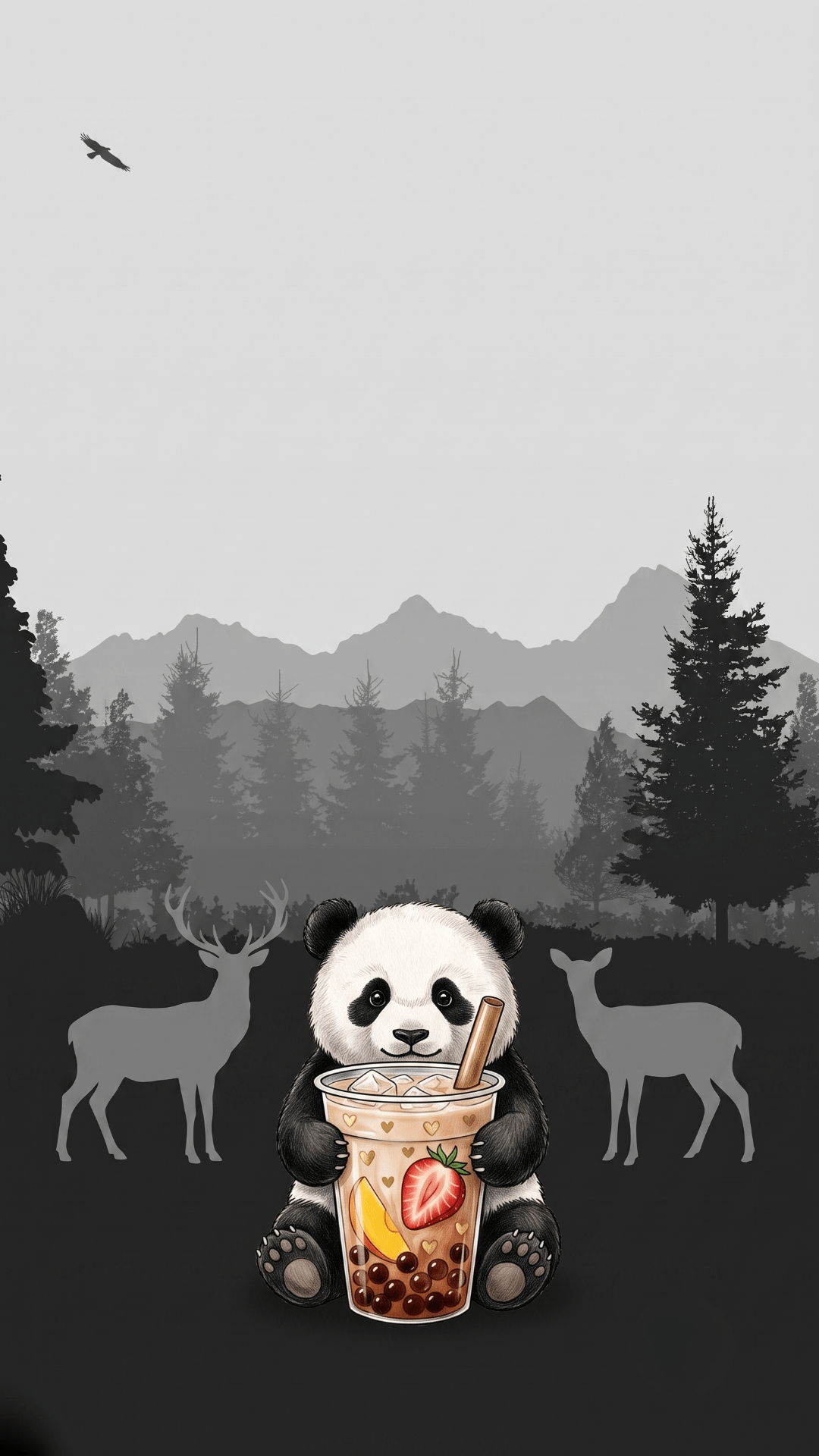 love panda image wallpaper