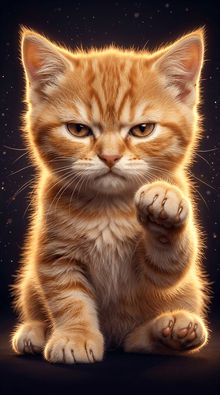 attitude cat wallpaper