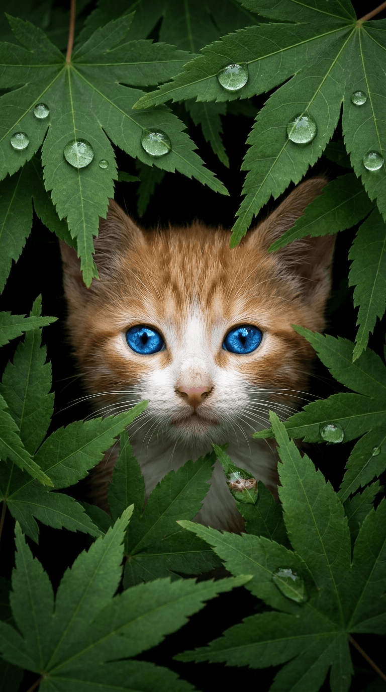 green tree she cat