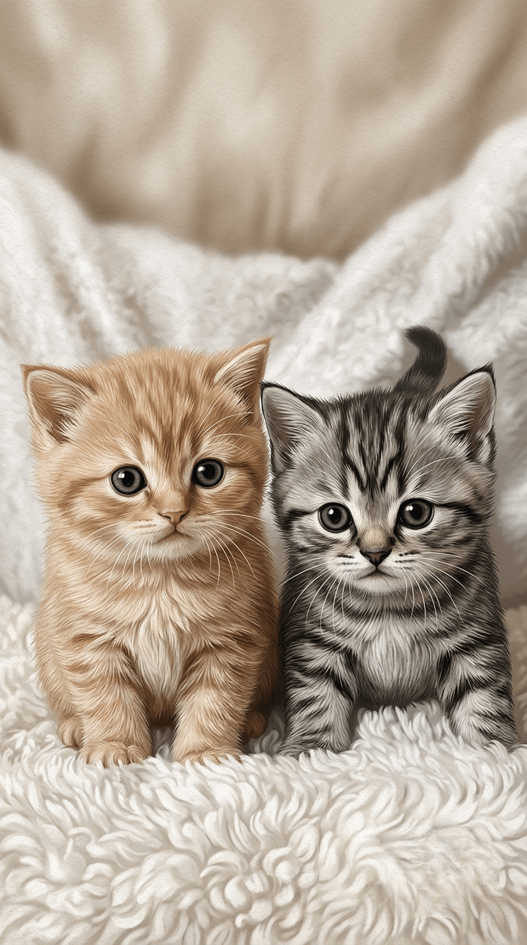 2 cute cat wallpaper 8k