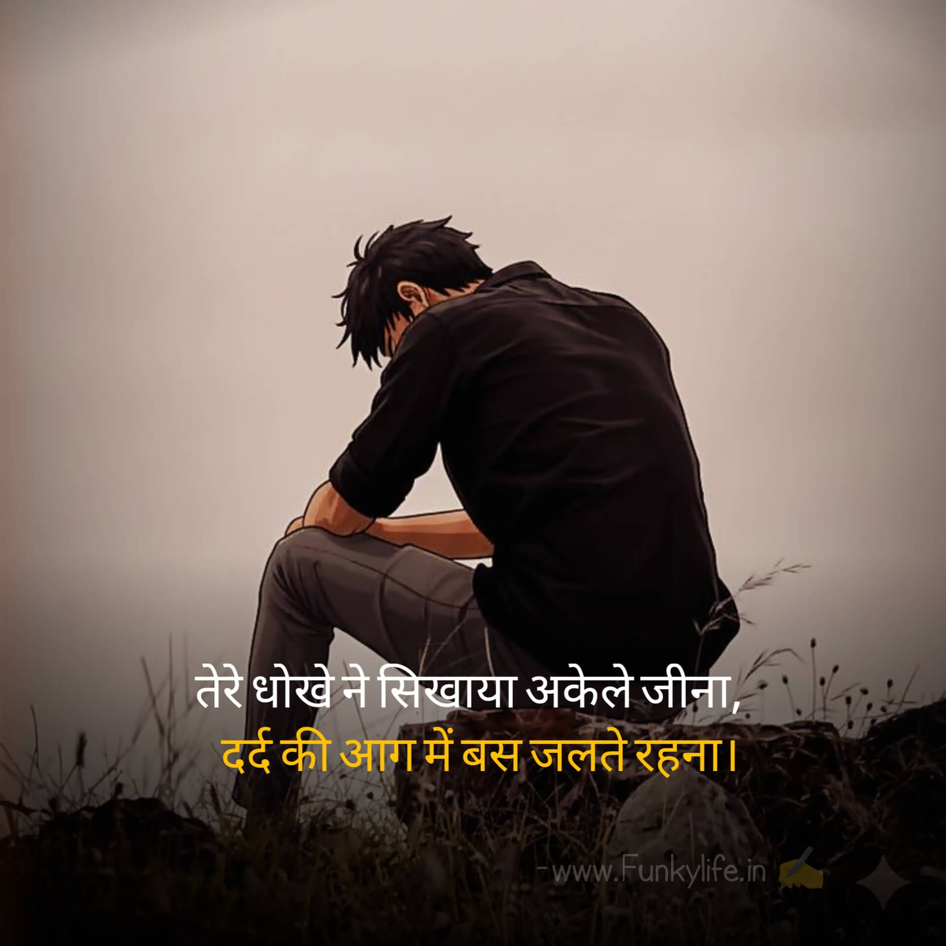 sad boy shayari