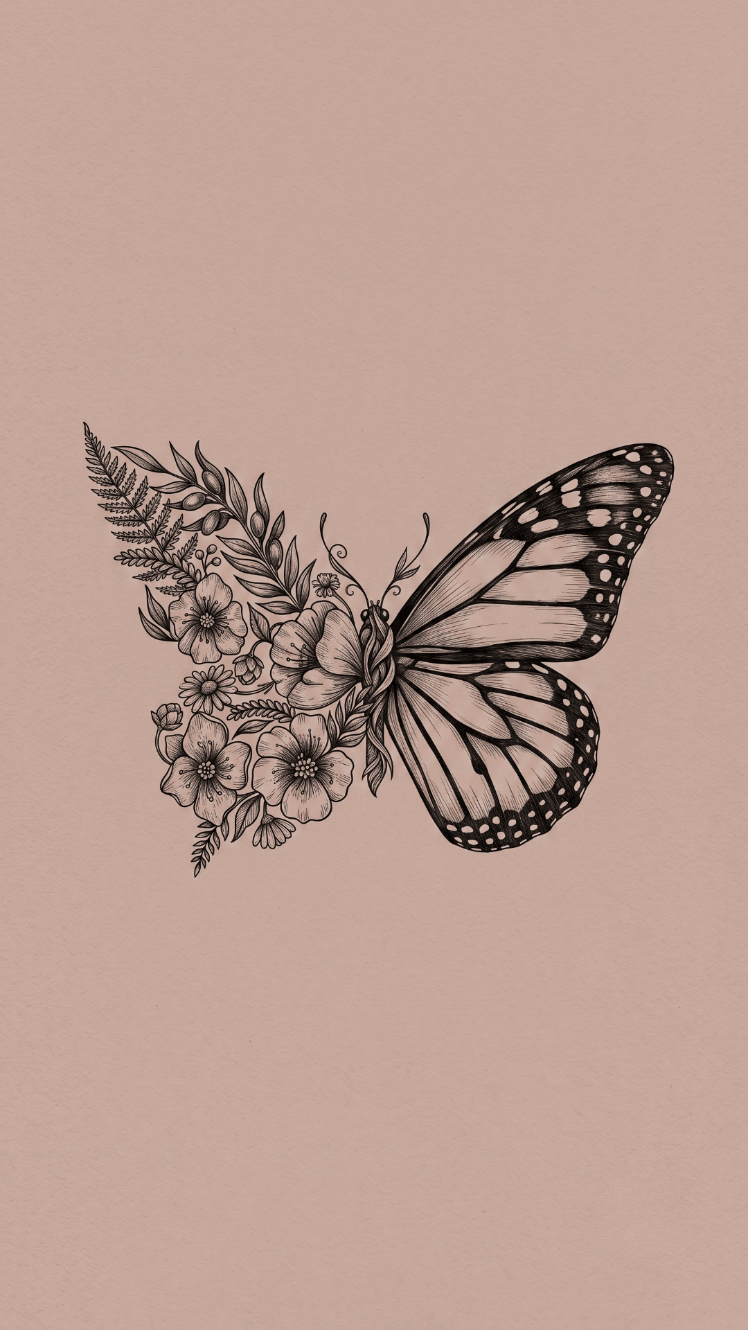 BUTTERFLY Minimalist Aesthetic Wallpapers