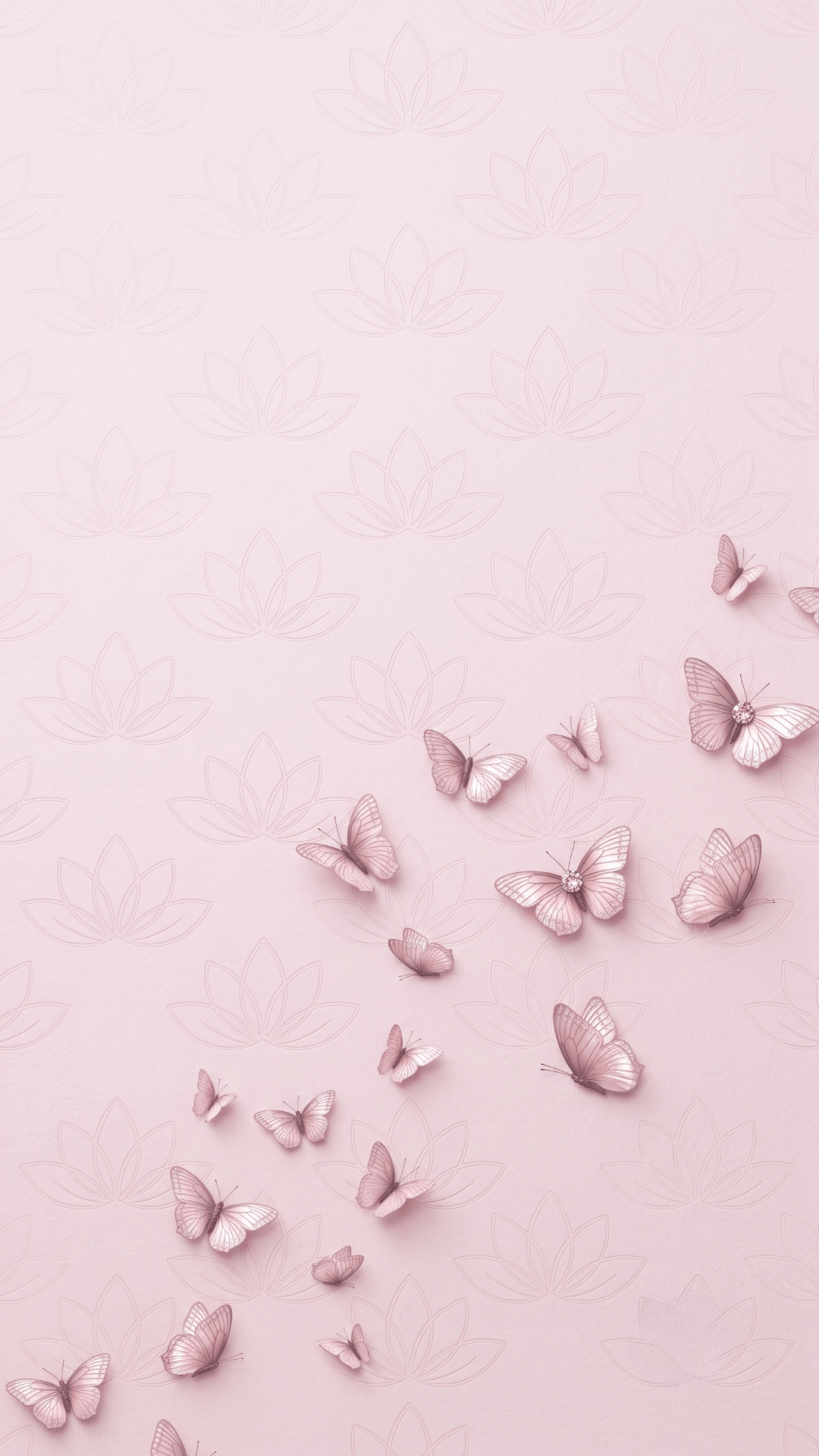 cut butterfly Lock screen Minimalist Wallpaper