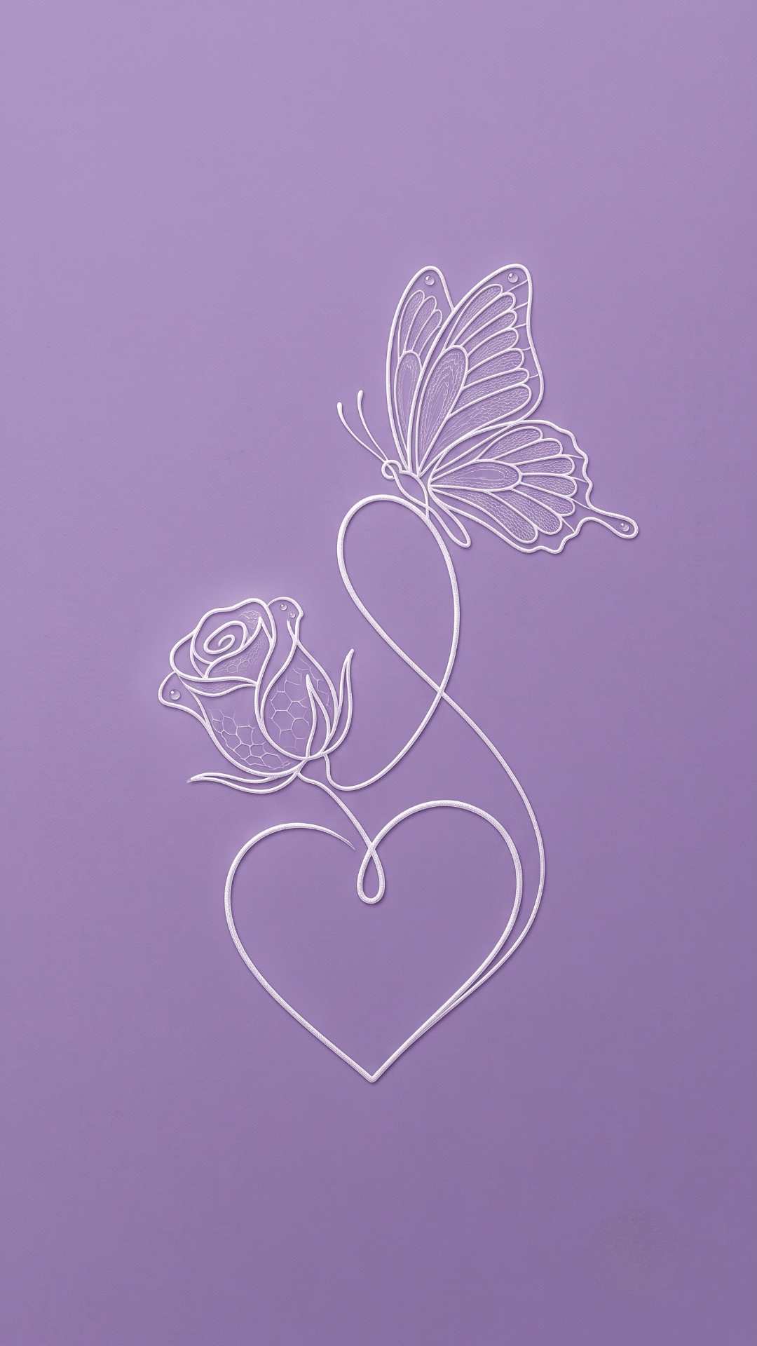 Purple Minimalist Phone Wallpaper