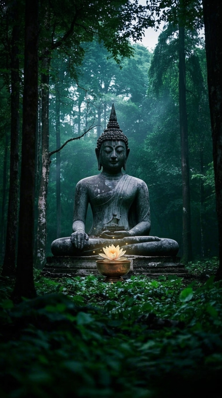 Dark Namo Buddhaya Wallpaper for phone