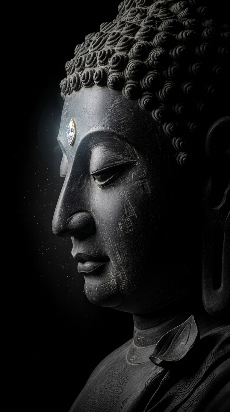 Dark Namo Buddhaya Wallpaper 4k