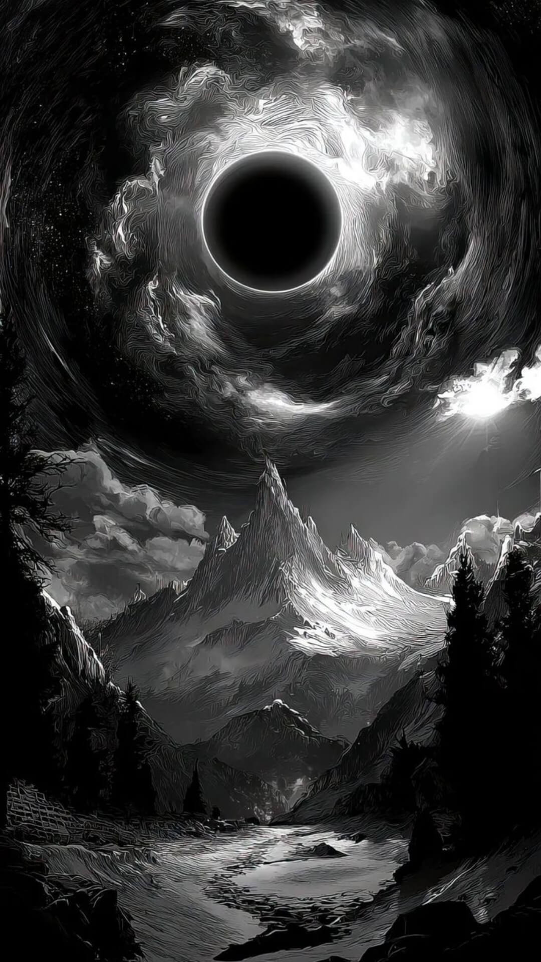 8K Dark Amoled Wallpaper