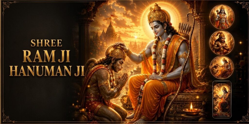 Shree Ram Ji Hanuman Ji Wallpaper