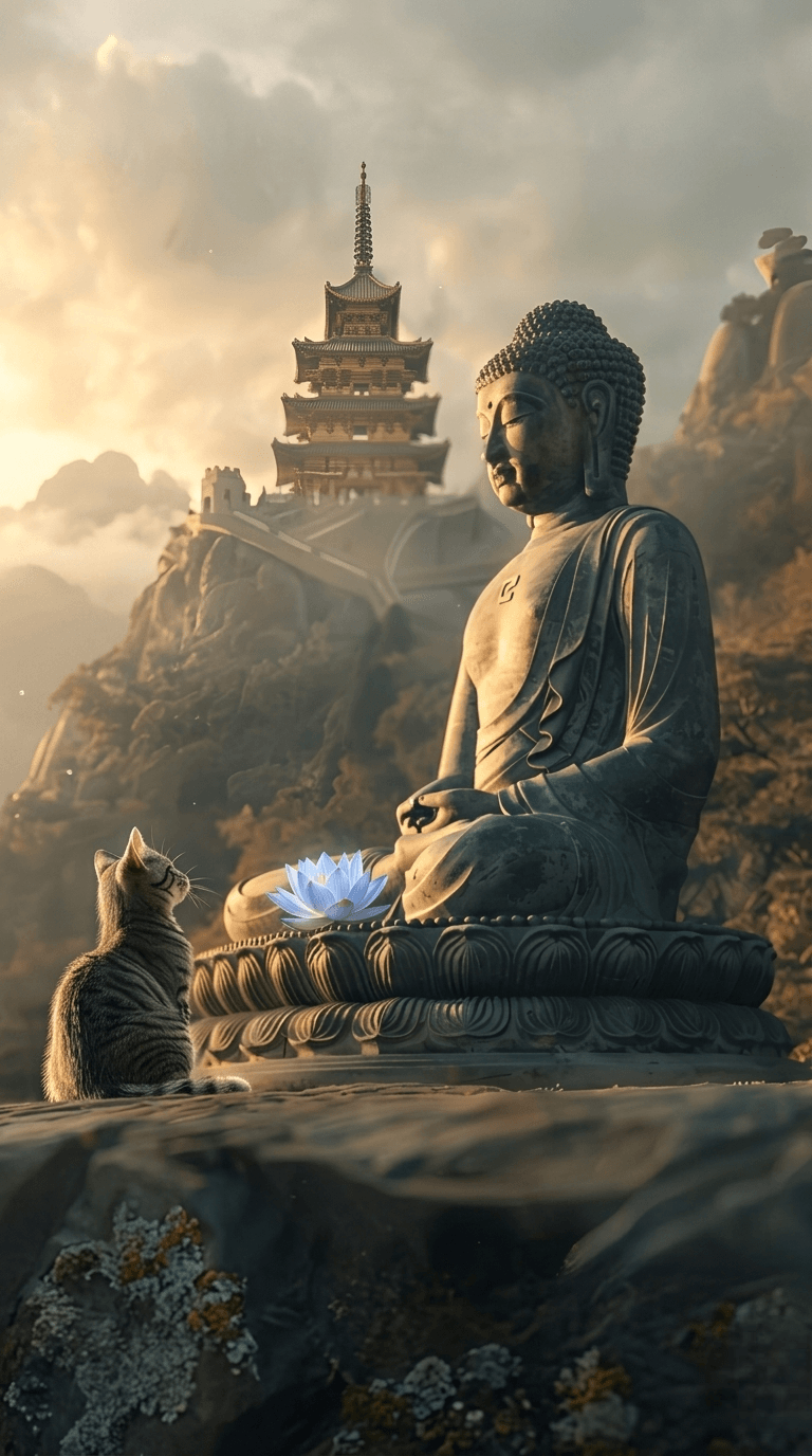Namo Buddhaya Wallpaper 8k