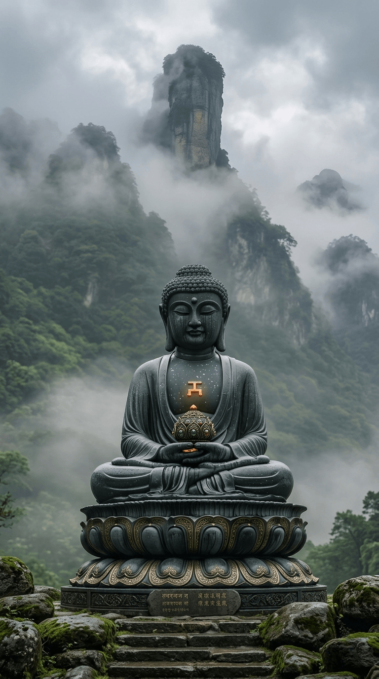 mountain Buddhaya wallpaper