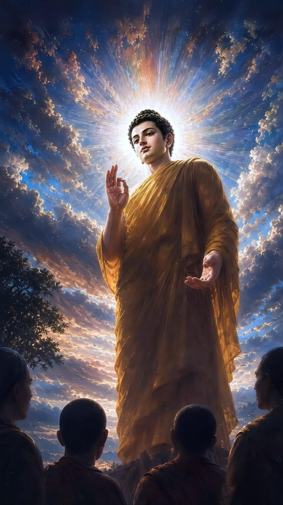 Namo Buddhaya Wallpaper For Mobile 8k