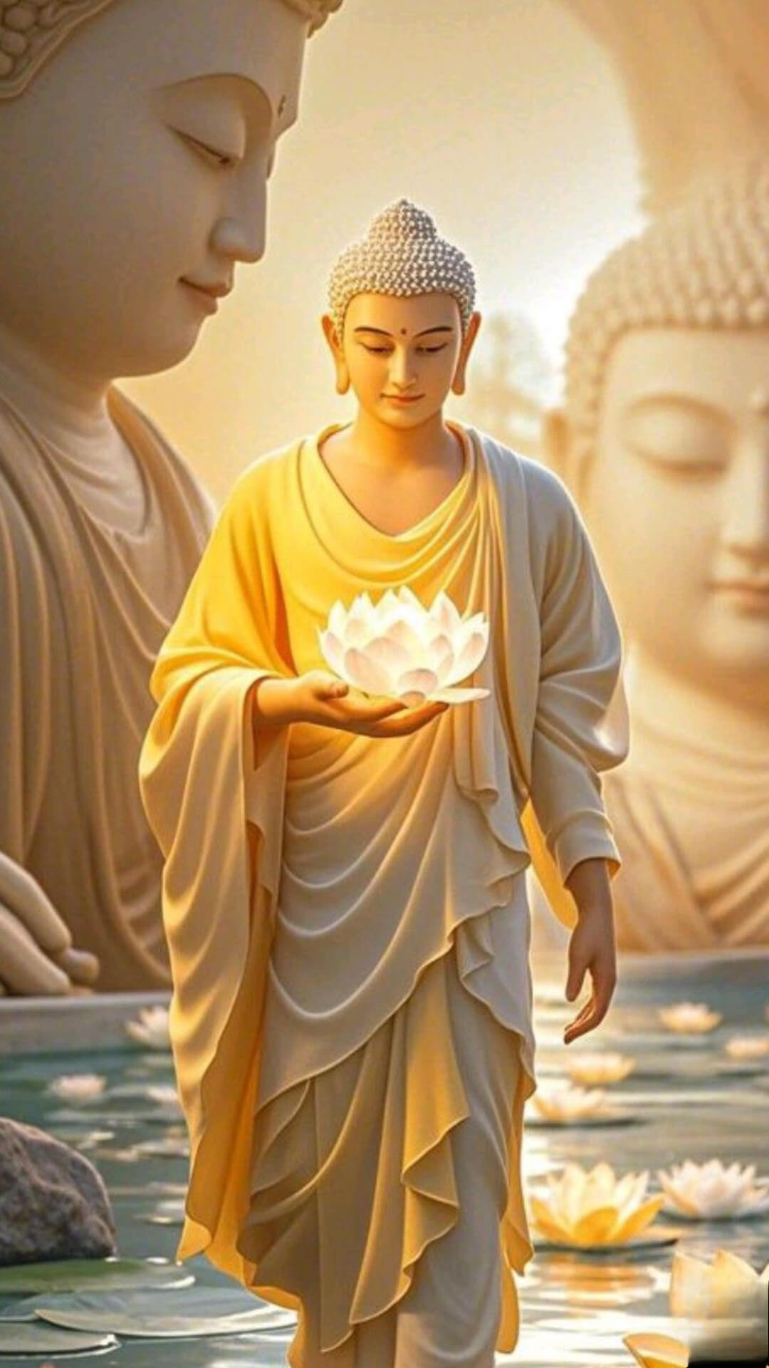 Namo Buddhaya Wallpaper For Mobile 2k