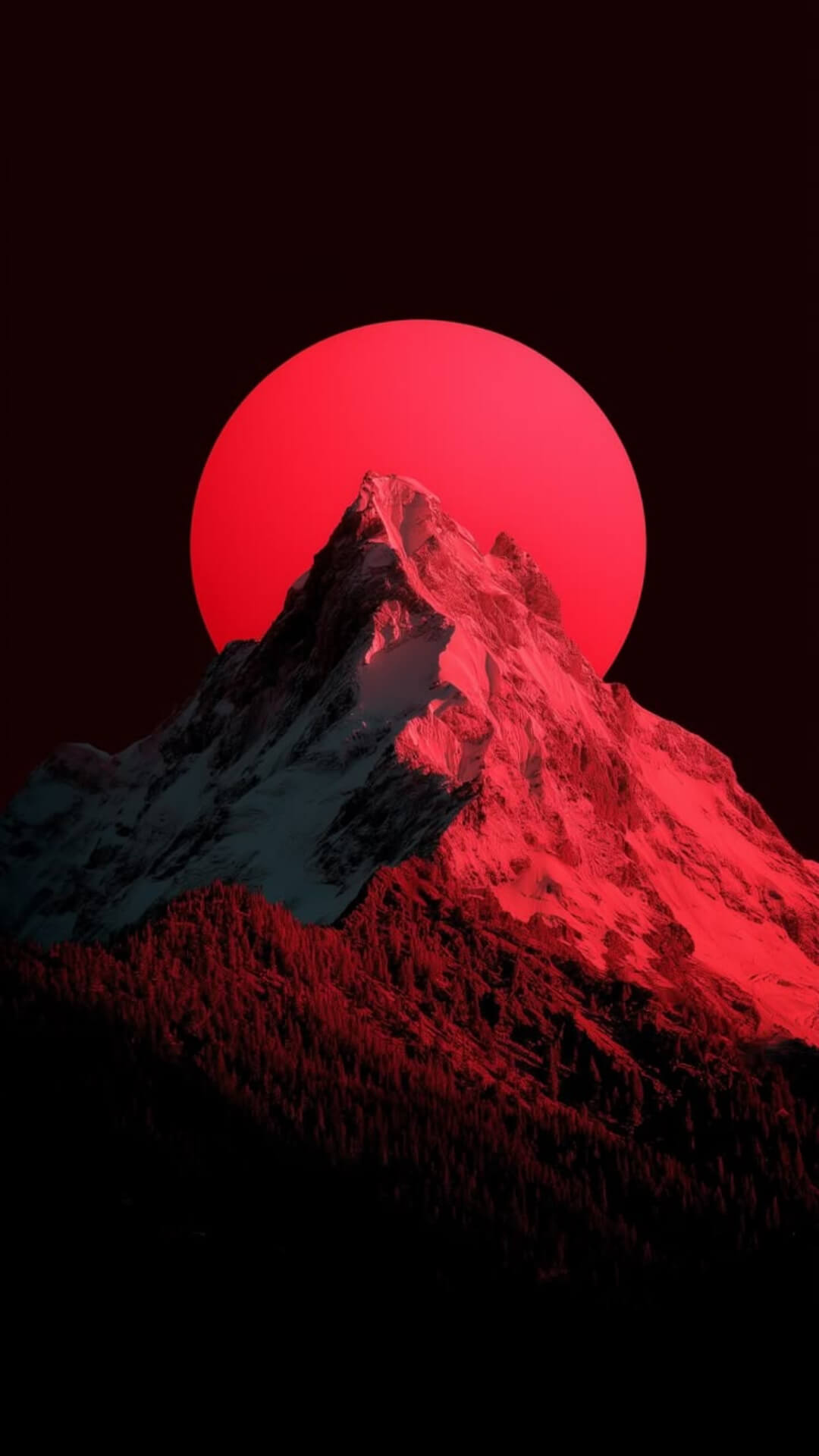8K Red Black Wallpaper