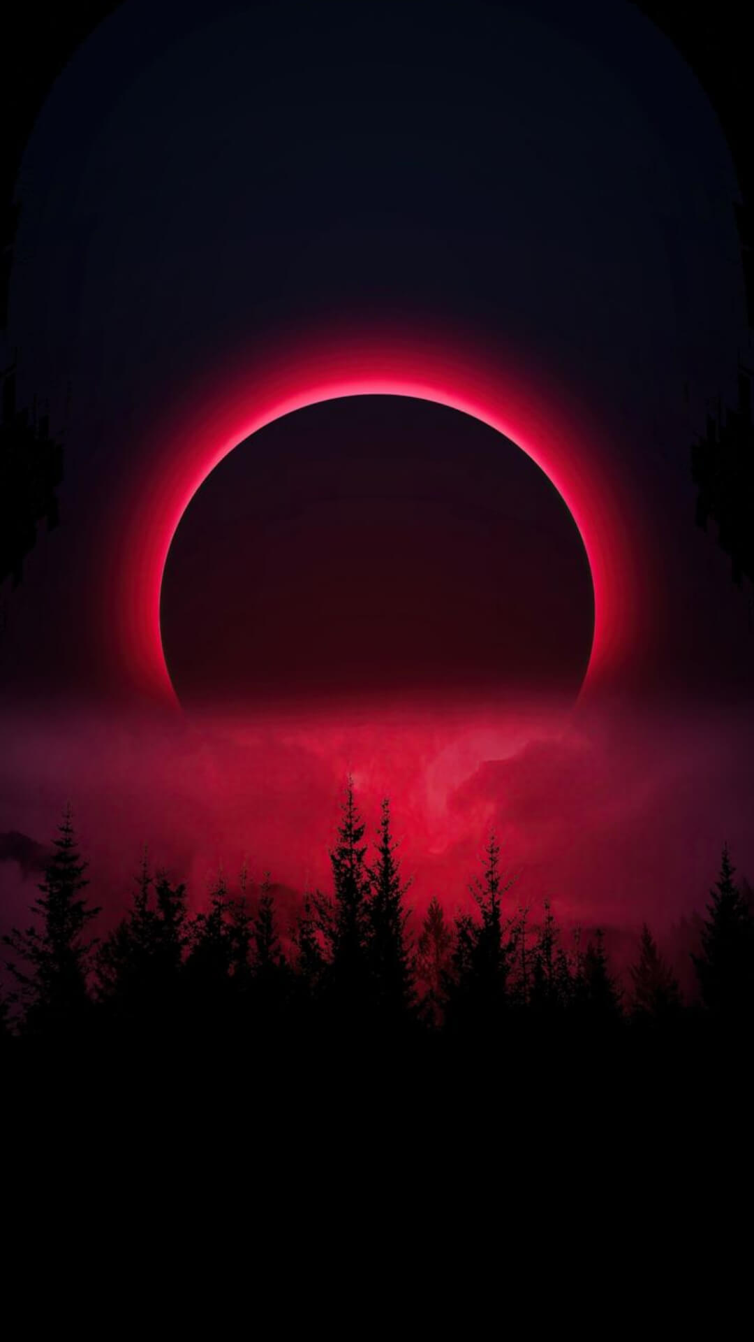 8K Red Black Wallpaper