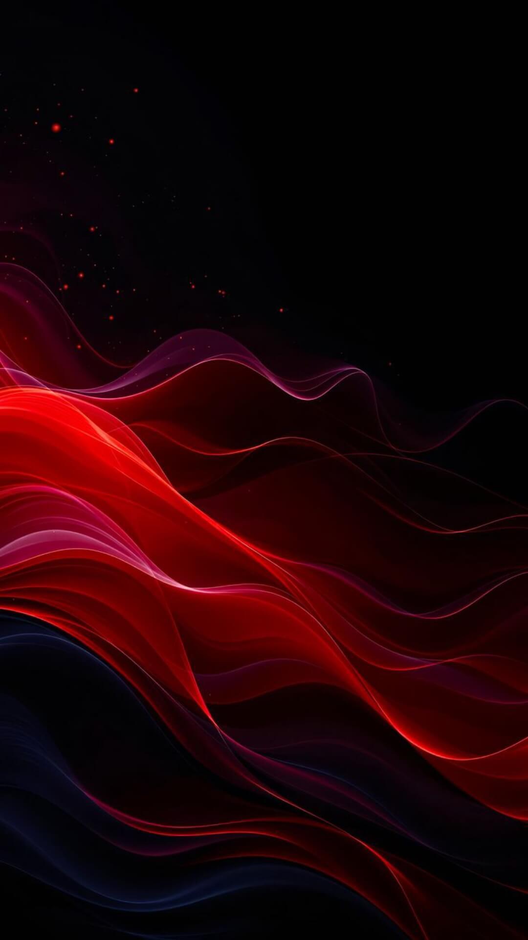 8K Red Black Wallpaper