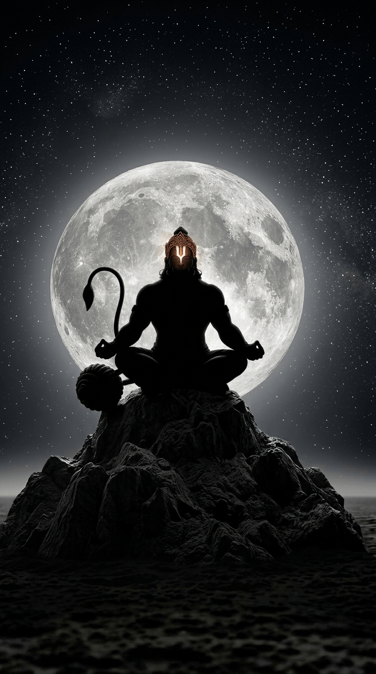 dark hanuman ji