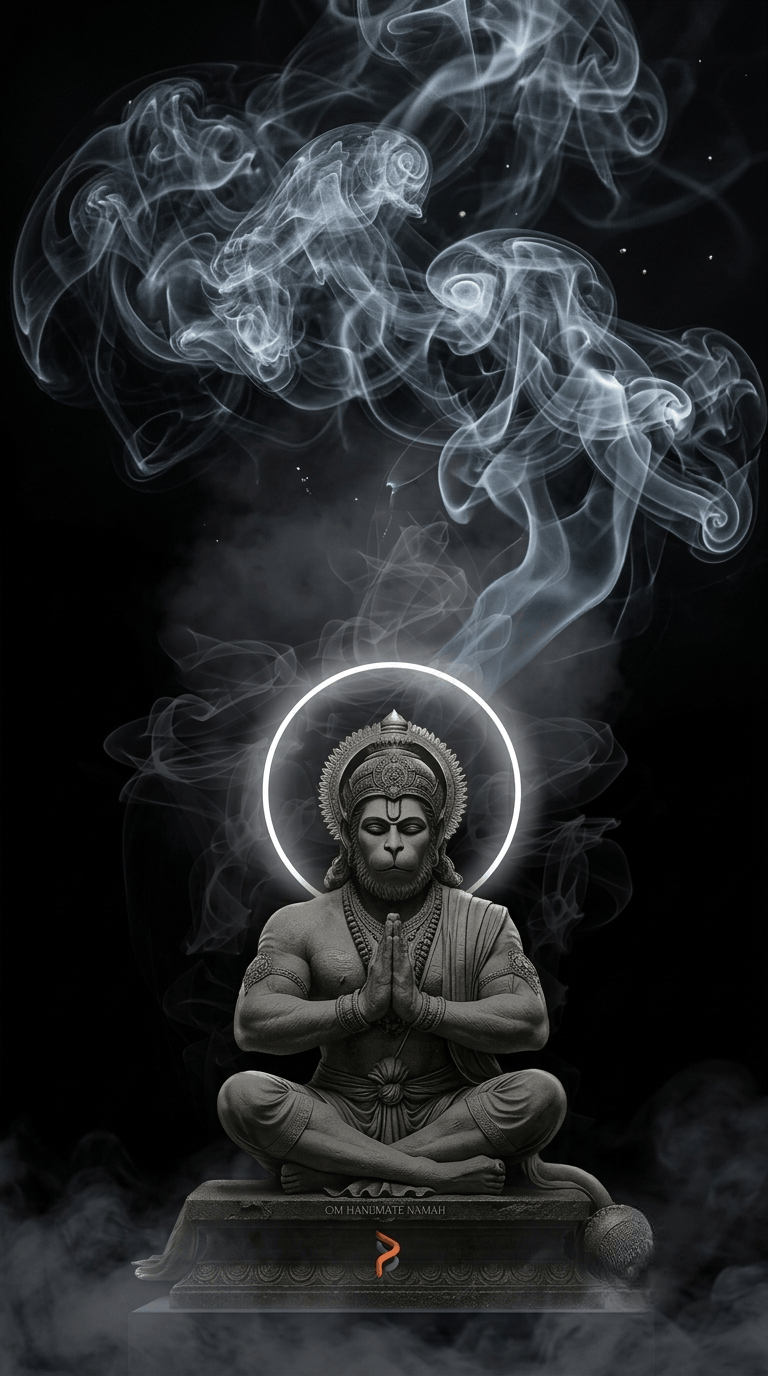 dark hanuman ji